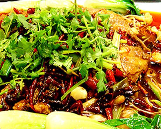 Sliced Fish Fillet w/mixed vegetables (for 4 persons) (麻辣风暴鱼-4人份)